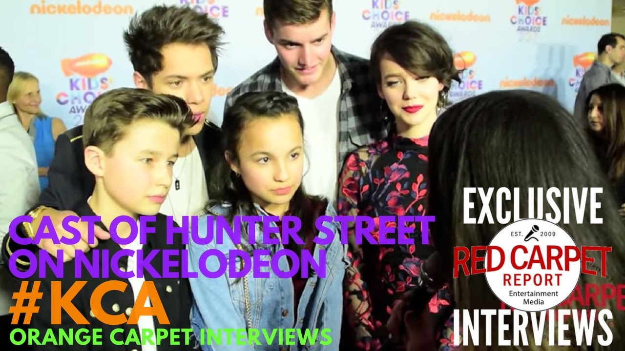 Cast of Hunter Street interviewed at 2017 Kid's Choice Awards Red Carpet #KCA
