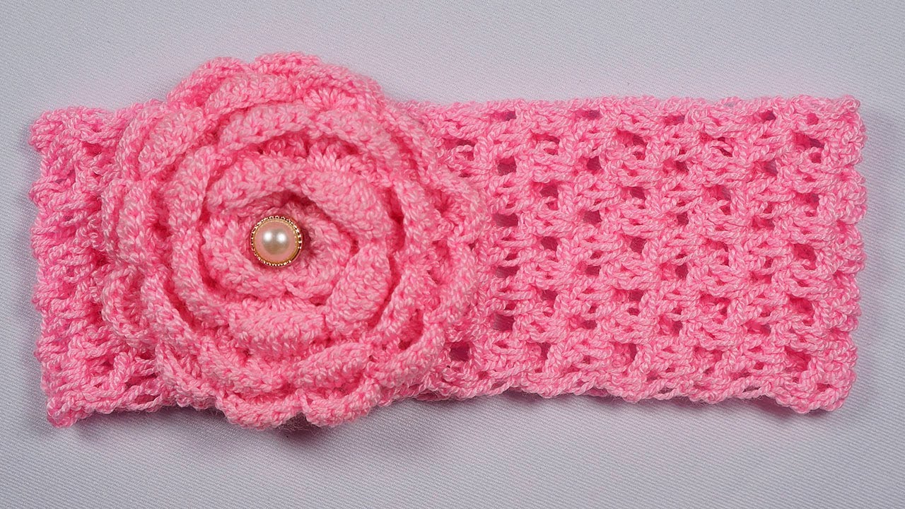 🌈Como Tejer Diadema FACIL para niñas | Cintillo, Turbante Vincha | Crochet - Ganchillo💗