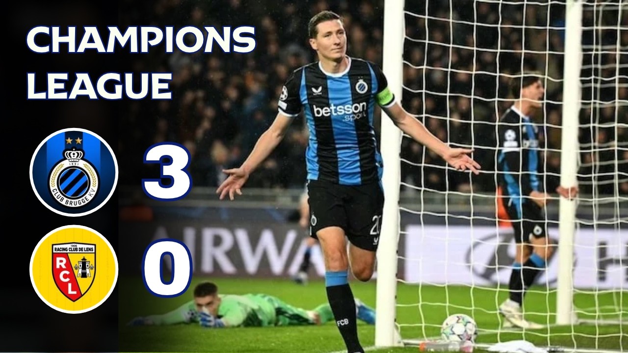 Club Bruges - Lens | 3-0 | R&eacute;sum&eacute; | Ligue des Champions 2026-27 | bruges lens