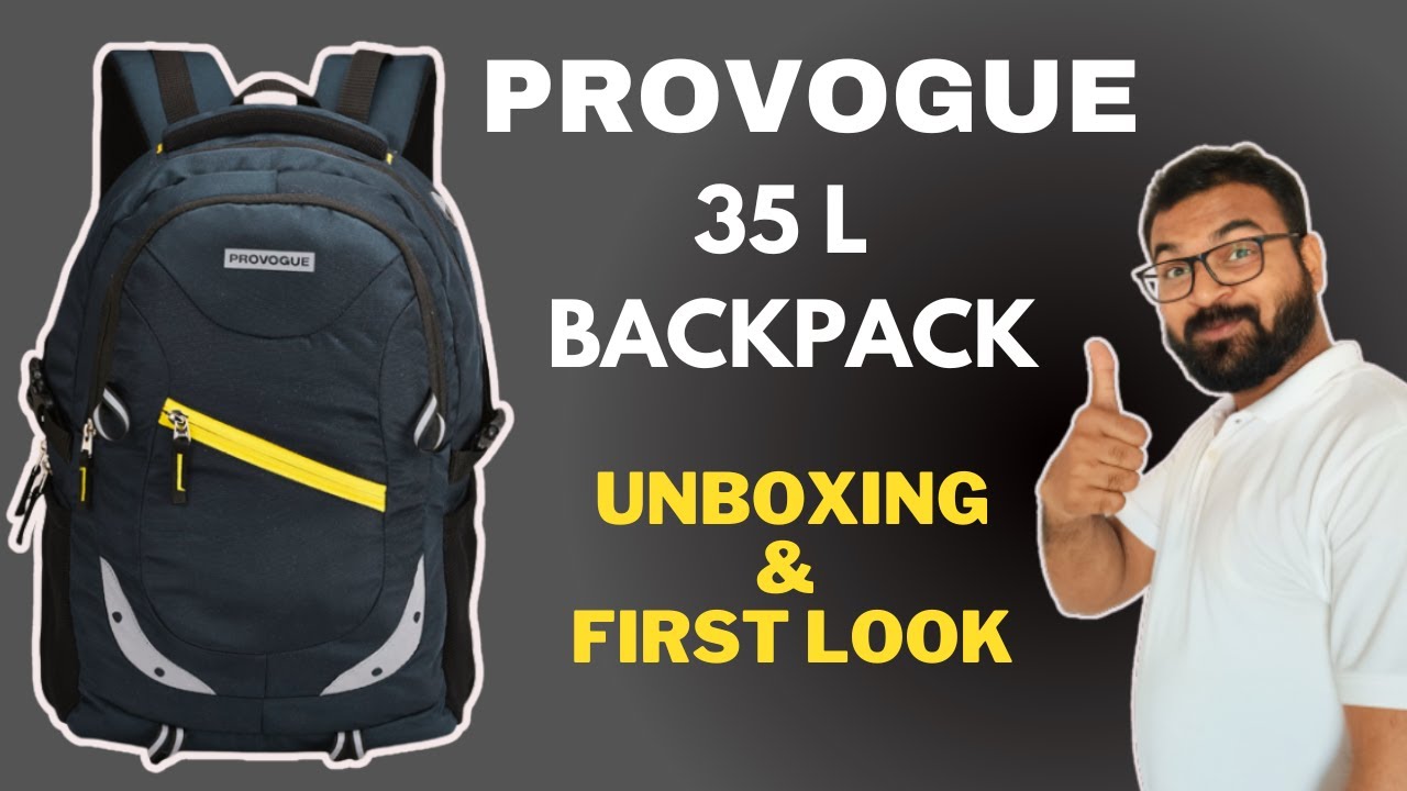 PROVOGUE 35L Laptop Backpack Unisex Bag with Rain Cover - Unboxing and First Look