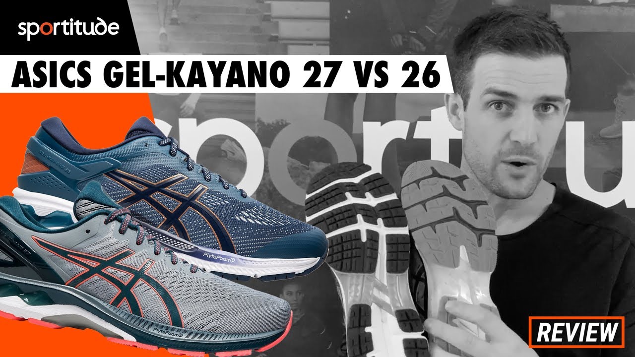Сравнительный обзор кроссовок Asics Gel Kayano 27 и 26 | Sportitude