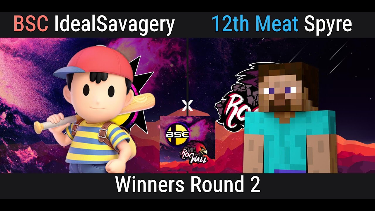 BSC | IdealSavagery (Ness) VS Spyre (Steve) | ROC's Nest #3 - SSBU Winners Round 2