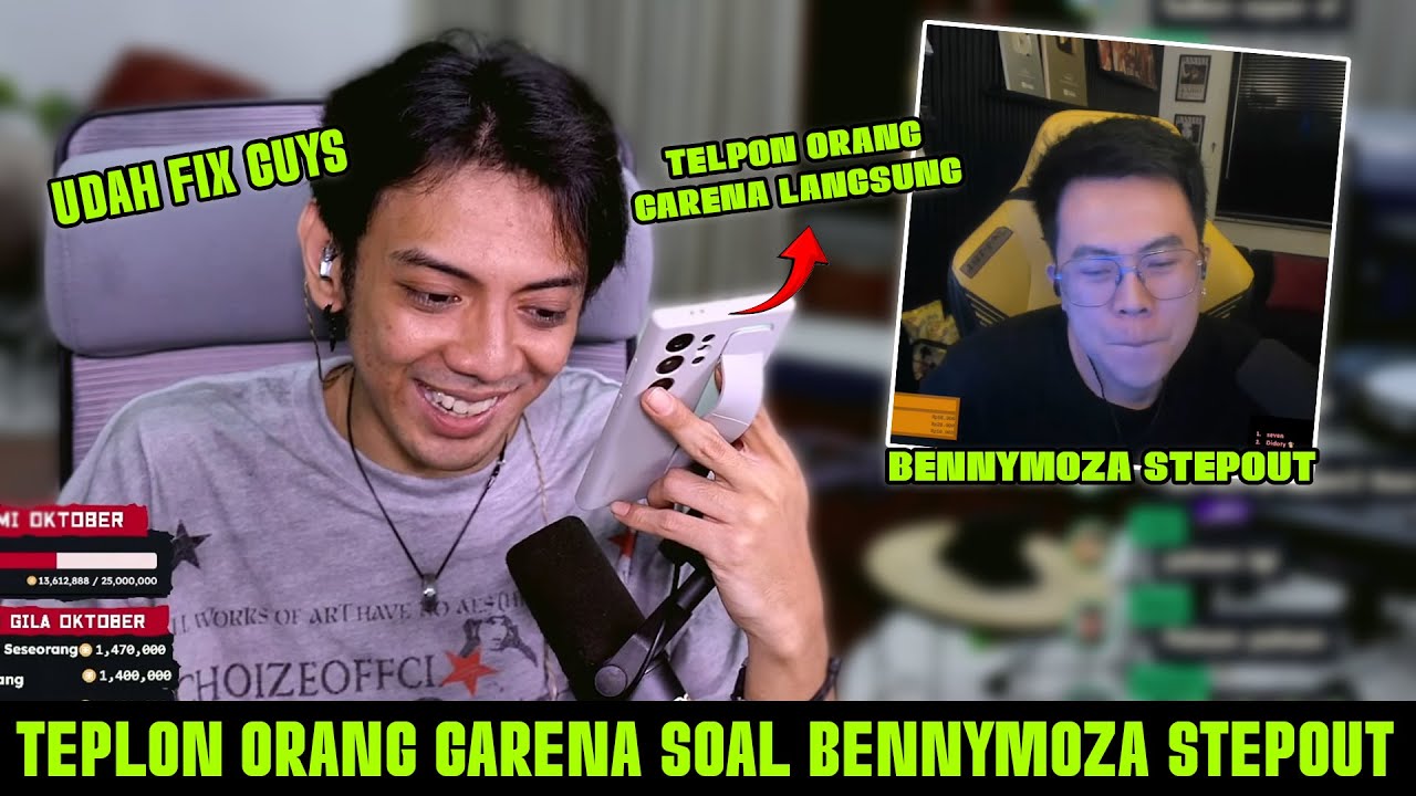 TEPE TELPON ORANG GARENA UNTUK MELURUSKAN SOAL BENNYMOZA STEPOUT !! ADA YANG LUCU DI AKHIR NIH !!