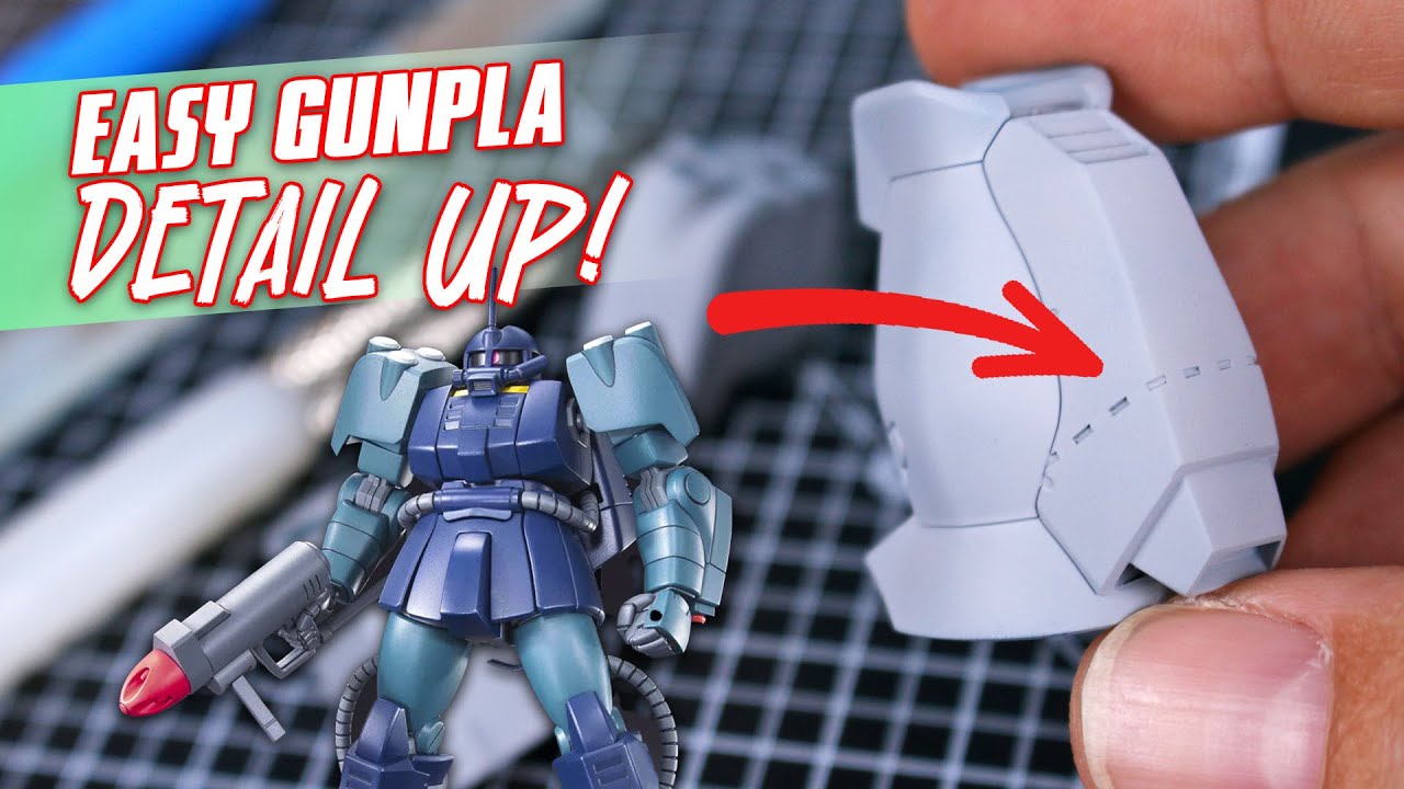 Easy Scribing Tip for Gunpla - Detail UP Tutorial!