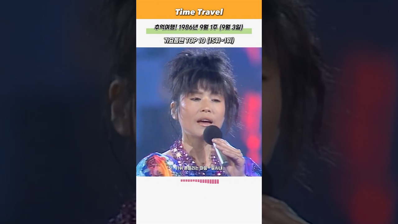 추억여행! (15위~1위) 1986년 9월 1주 (9월 3일) 가요톱텐 TOP 10