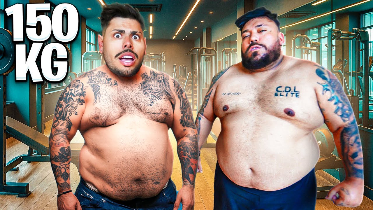 PASSEI UM DIA COM O PESO DO MEU AMIGO DE 150 KG !