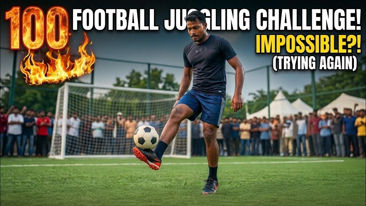 Trying 100 Football Juggles Without Dropping! ⚽🔥 || Pran Besra 