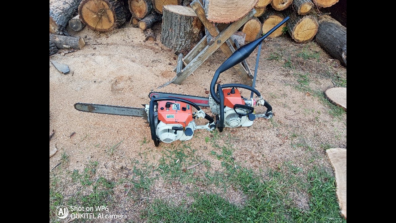 Stihl 090 stock vs Stihl 090 ported