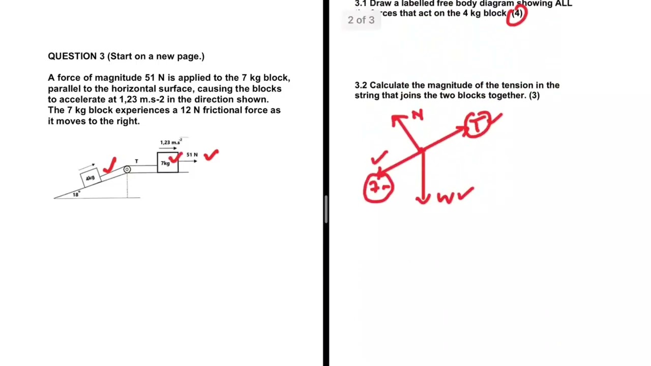 Master Newtons LAWS of Motion Grade 11 Physics in One Hour.. Past Exam Questions