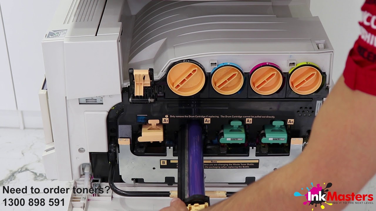 How to Install Fuji Xerox CT350352 Drum Unit (A1) (A2) (A3) (A4)