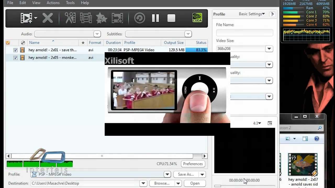 Interfejs TV - Xilisoft Video Joiner 2