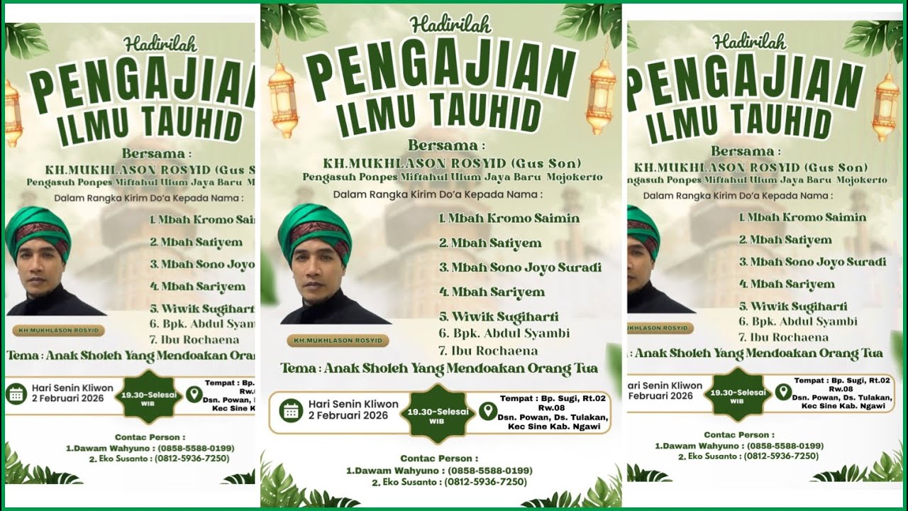 LIVE !! Pengajian Ilmu Tauhid Bersama KH. Mukhlason Rosyid (Gus Son) || HAKIKI PRODUCTION