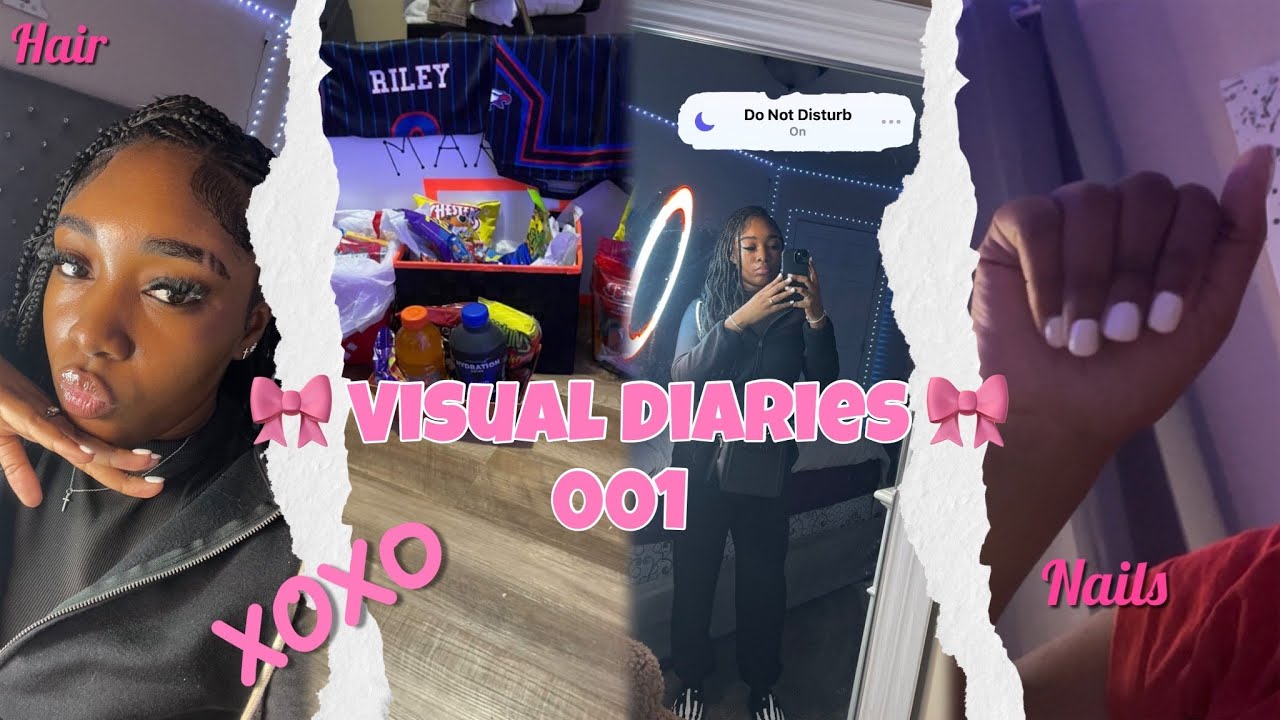 VISUAL DIARIES 001 ♡| random vlog, hair content, homemade maintenance, ootd, bb game || IAMZARIAH
