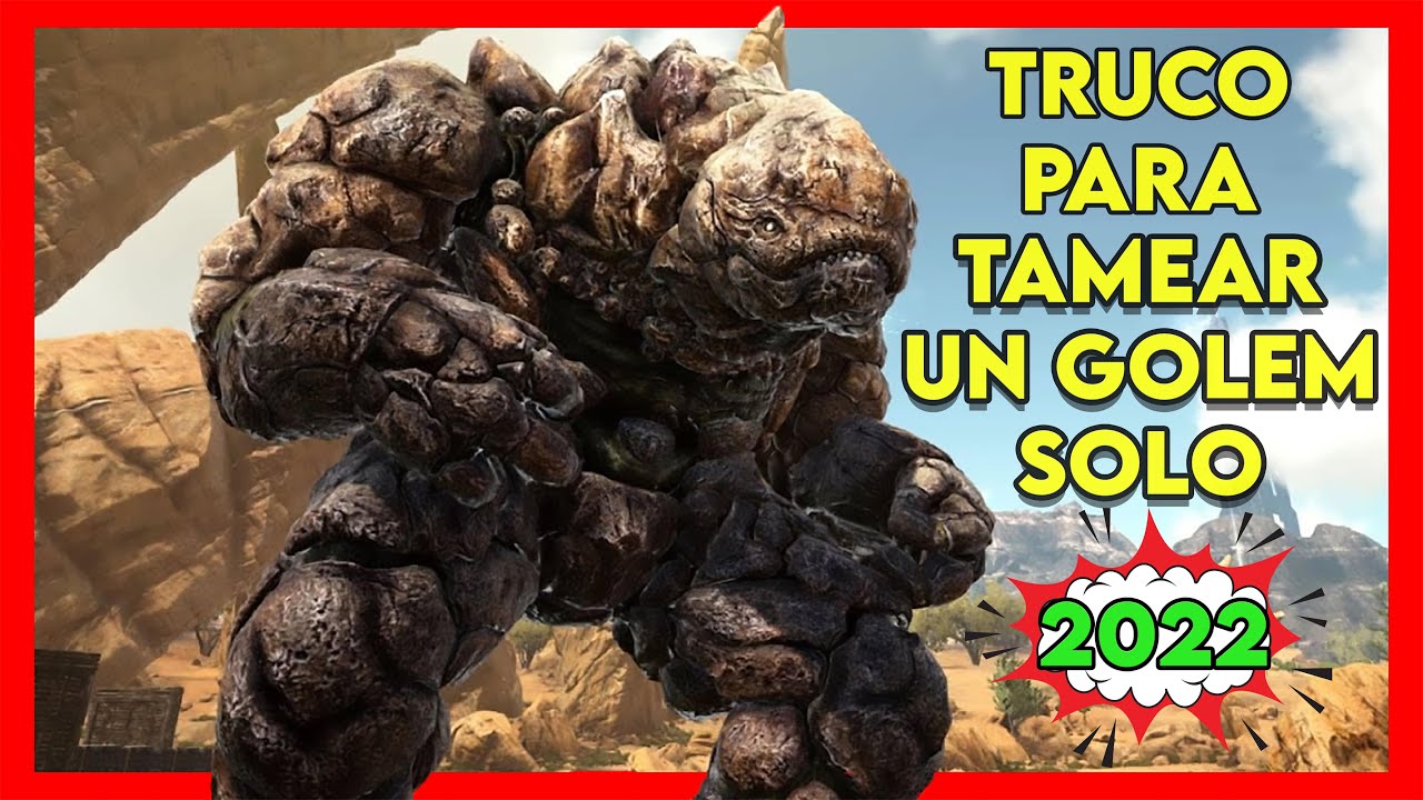 ✅COMO TAMEAR UN GOLEM en ARK SOLO de forma RAPIDA y FACIL I 2022