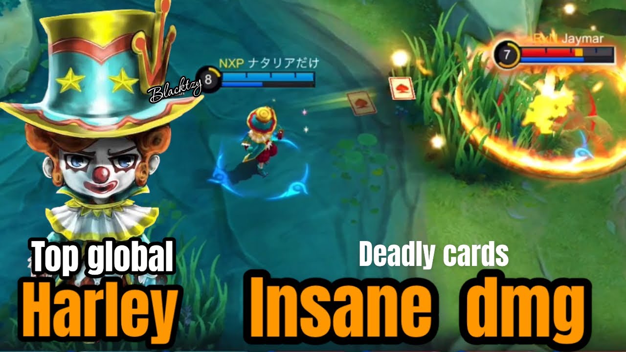 Top global Harley | Harley Best Build 2022 | insane damage | harley gameplay | MLBB