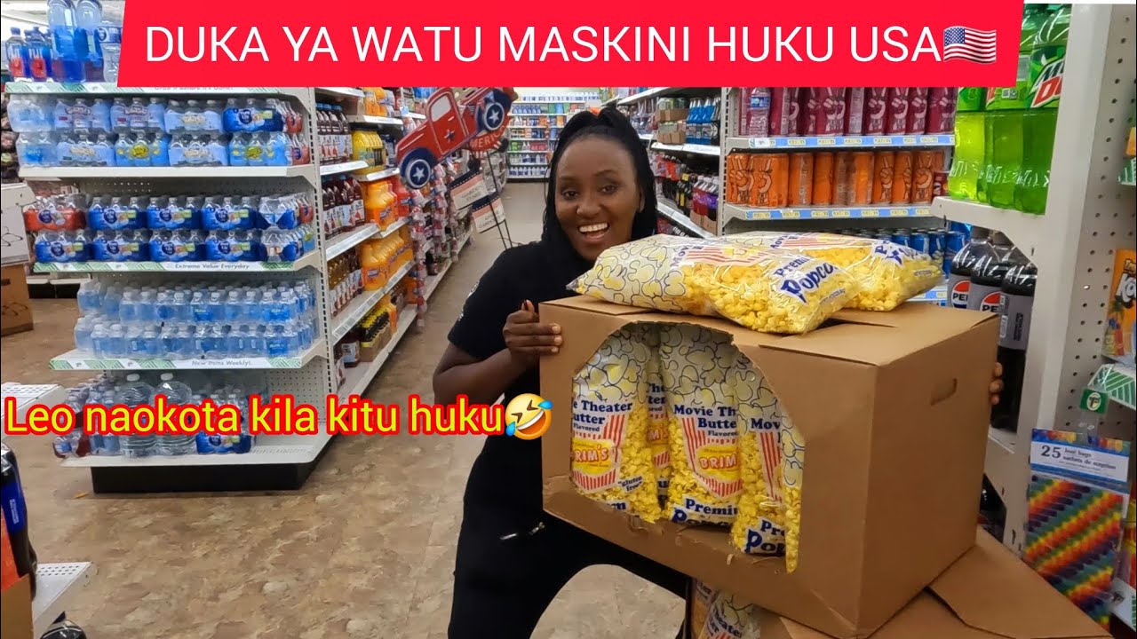 DUKA YA WATU MASKINI HUKU USA🇺🇸KILA KITU NI BEI MOJA TU🙆‍♀️