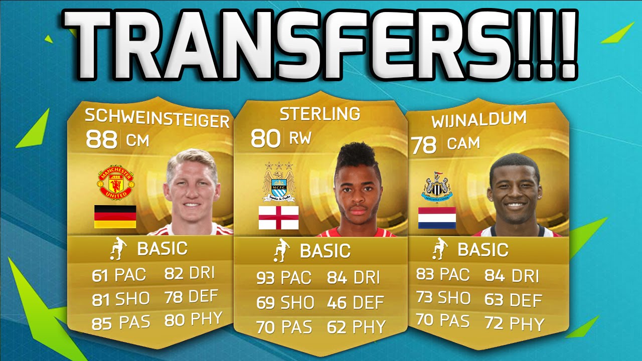 SUMMER TRANSFERS!! MAN CITY STERLING, MAN UTD SCHWEINSTEIGER & MORE! Transferred Players For Fifa 16