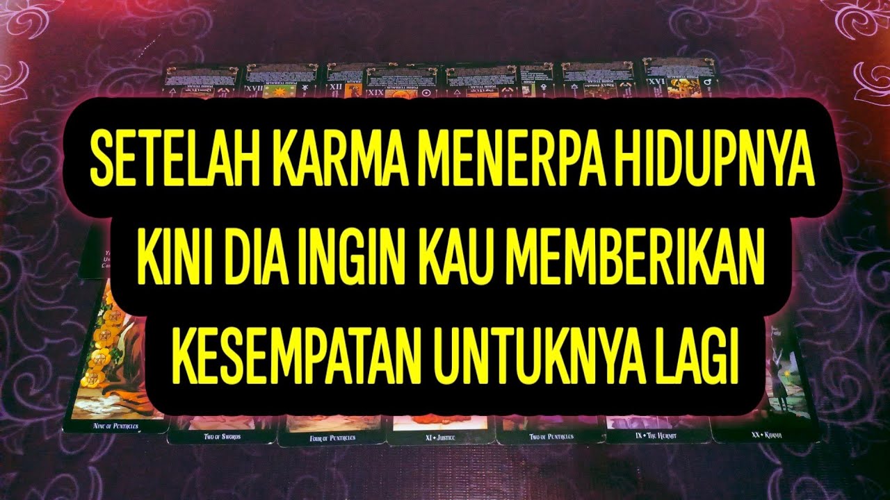 DIA MENYESAL DAN TAKKAN MENGULANG KESALAHANNYA LAGI #tarot #tarotreading #tarotreader #tarotcards 