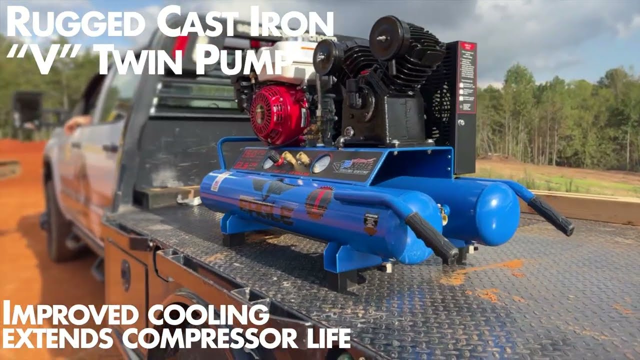 Eagle TT55G-ND Air Compressor: CONTRACTOR-GRADE POWER, DAY IN AND DAY OUT