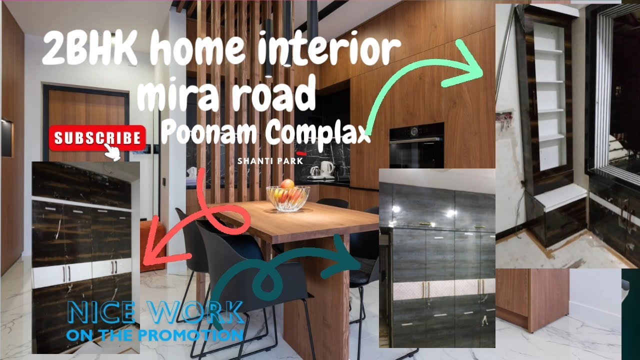 👉2BHK interior design Mira road #ideas #mordernfurniture #click video  #waitforend #likecommentshare