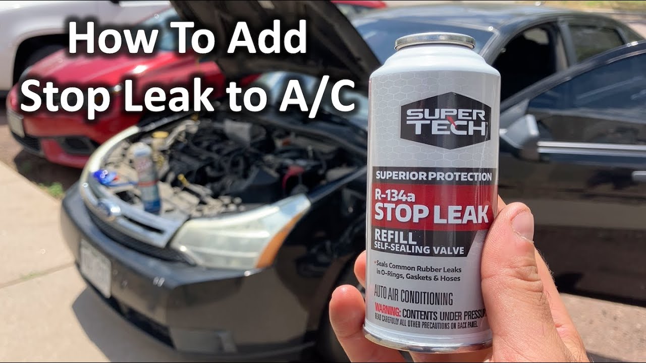 Как добавить хладагент R134A Stop Leak в автомобильный кондиционер | Руководство своими руками | ...