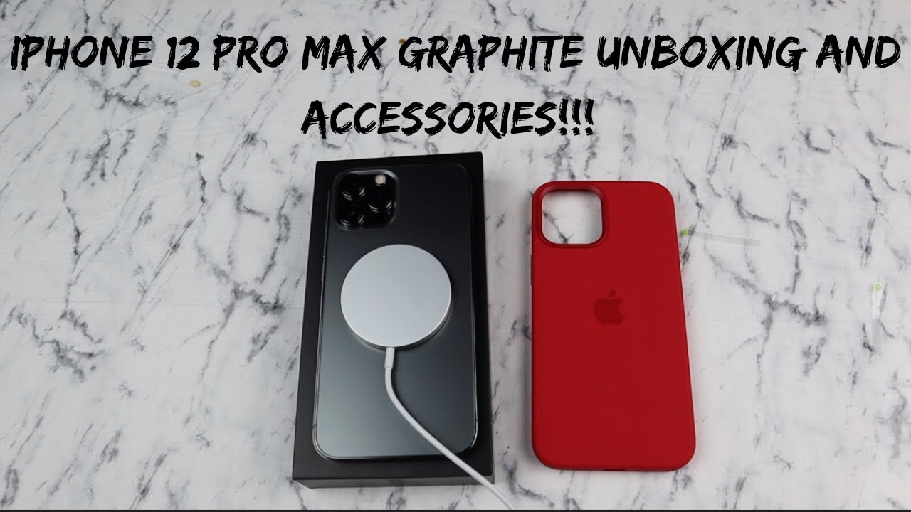 Распаковка iPhone 12 Pro Max GRAPHITE и аксессуары!!!