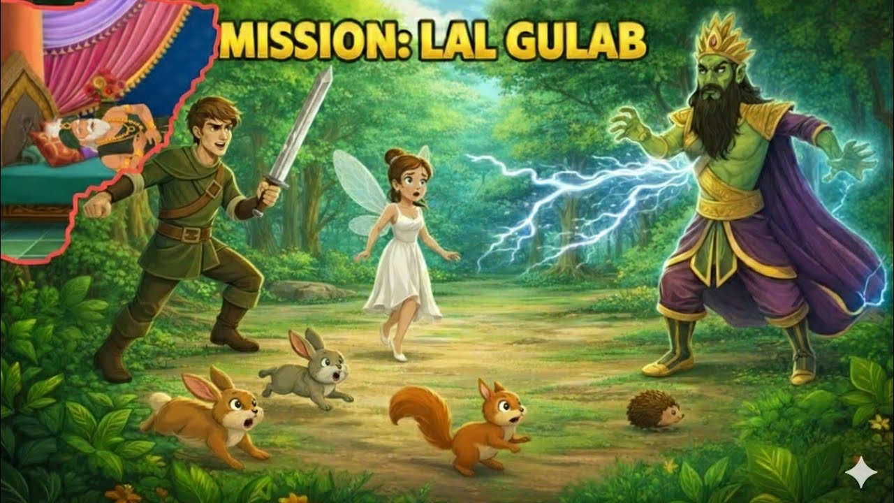 MISSION: LAL GULAB | जादुई लाल गुलाब और बहादुर राजकुमार 🛡️|Moral stories in hindi | Jadui kahaniya