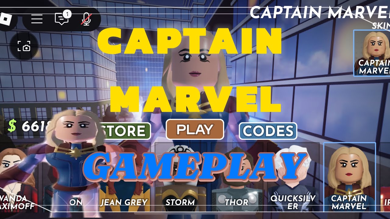 Captain Marvel Gameplay- Toxic Gameplay | Marvel Omega #marvelomega #roblox