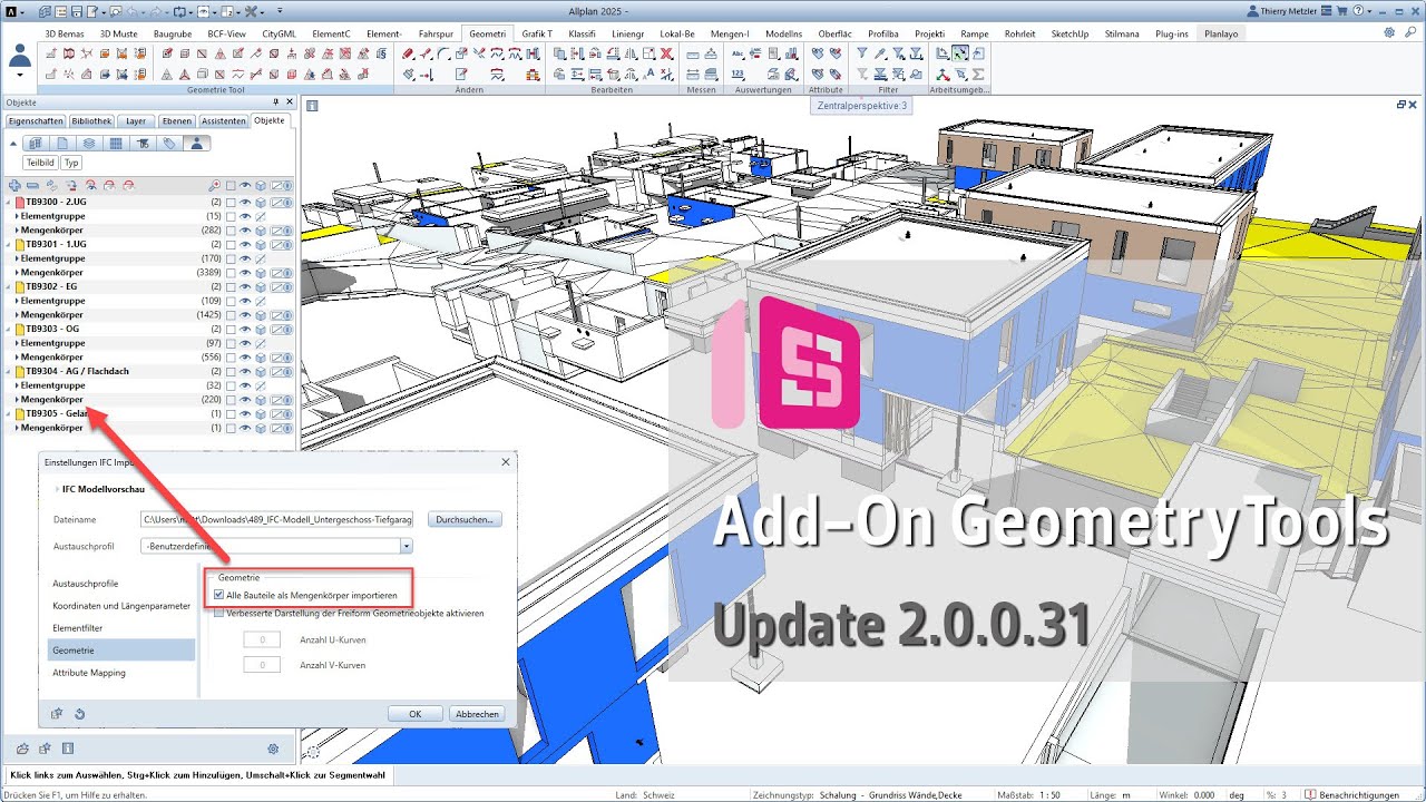 ALLPLAN Add-On Geometry Tools V2 - Update 2.0.0.31