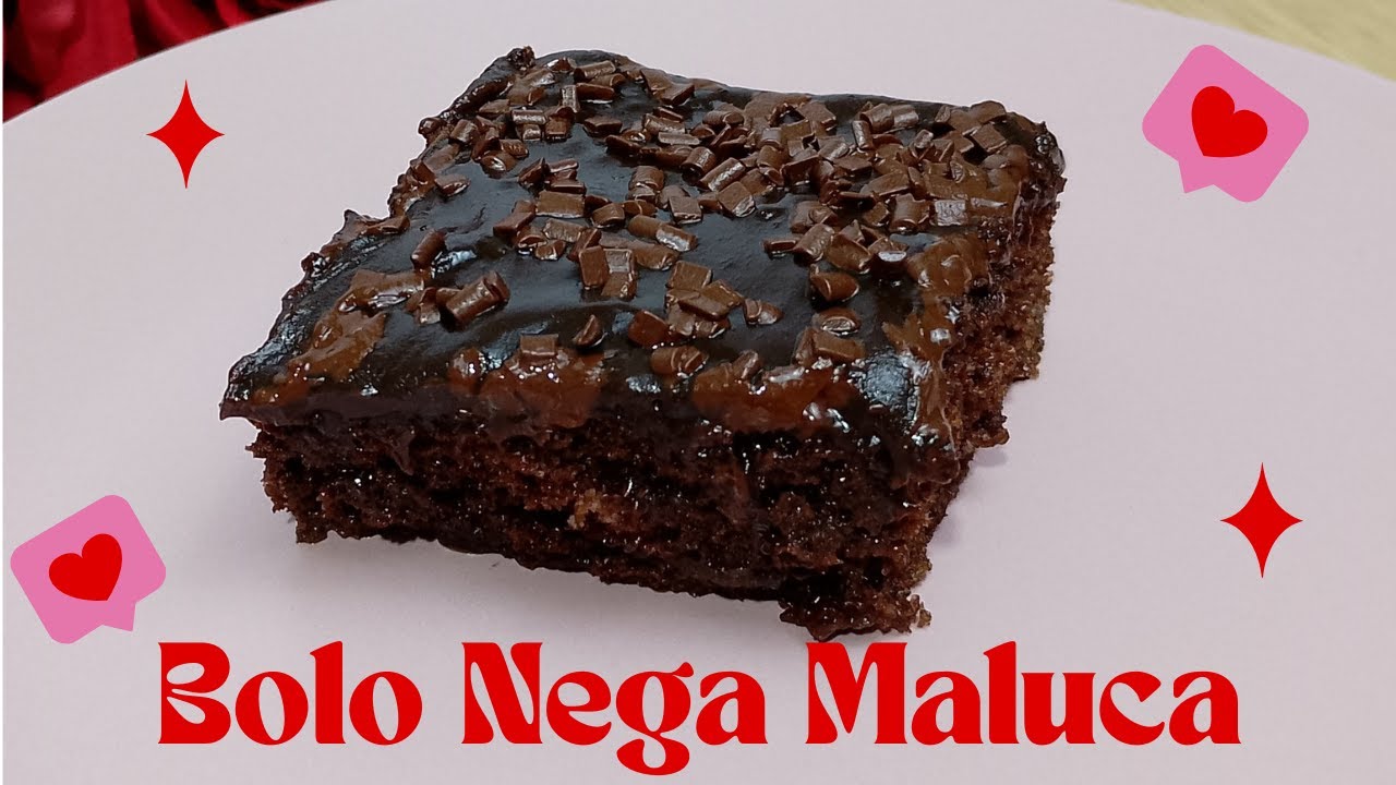 Bolo Nega Maluca O Segredo para um Bolo Fofinho e Molhadinho com Muita Cobertura! 🍫✨