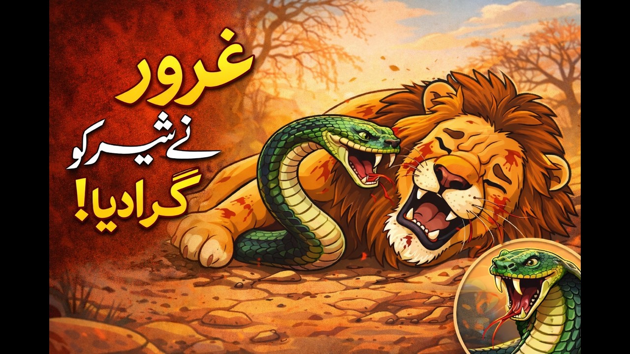 غرور کا انجام | غرور نے شیر کو گرا دیا | سبق آموز کہانی | Urdu Moral Story