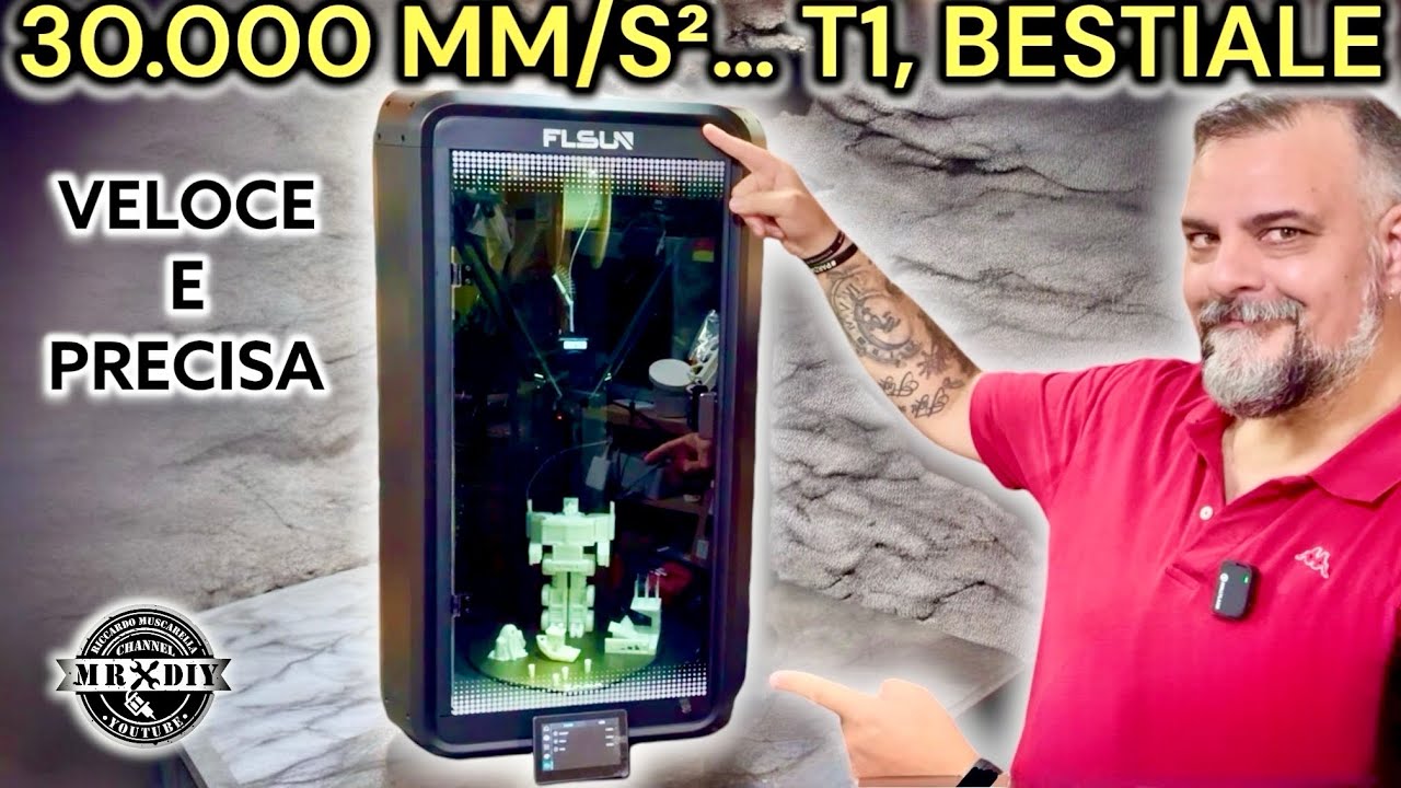 Flsun T1 BESTIALE! Anche per pezzi meccanici. La più veloce stampante 3D a delta TEST e recensione