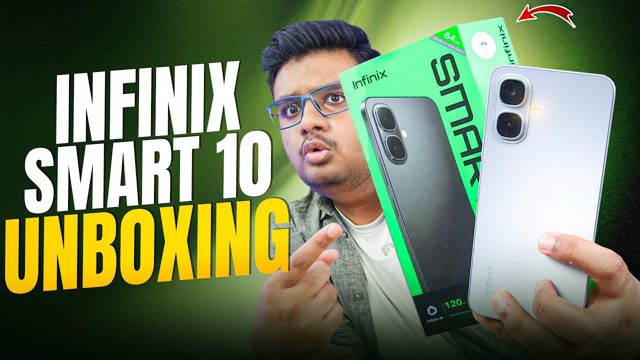 Infinix Smart 10 Unboxing | 120HZ,5000 mAh,64GB,T7250 