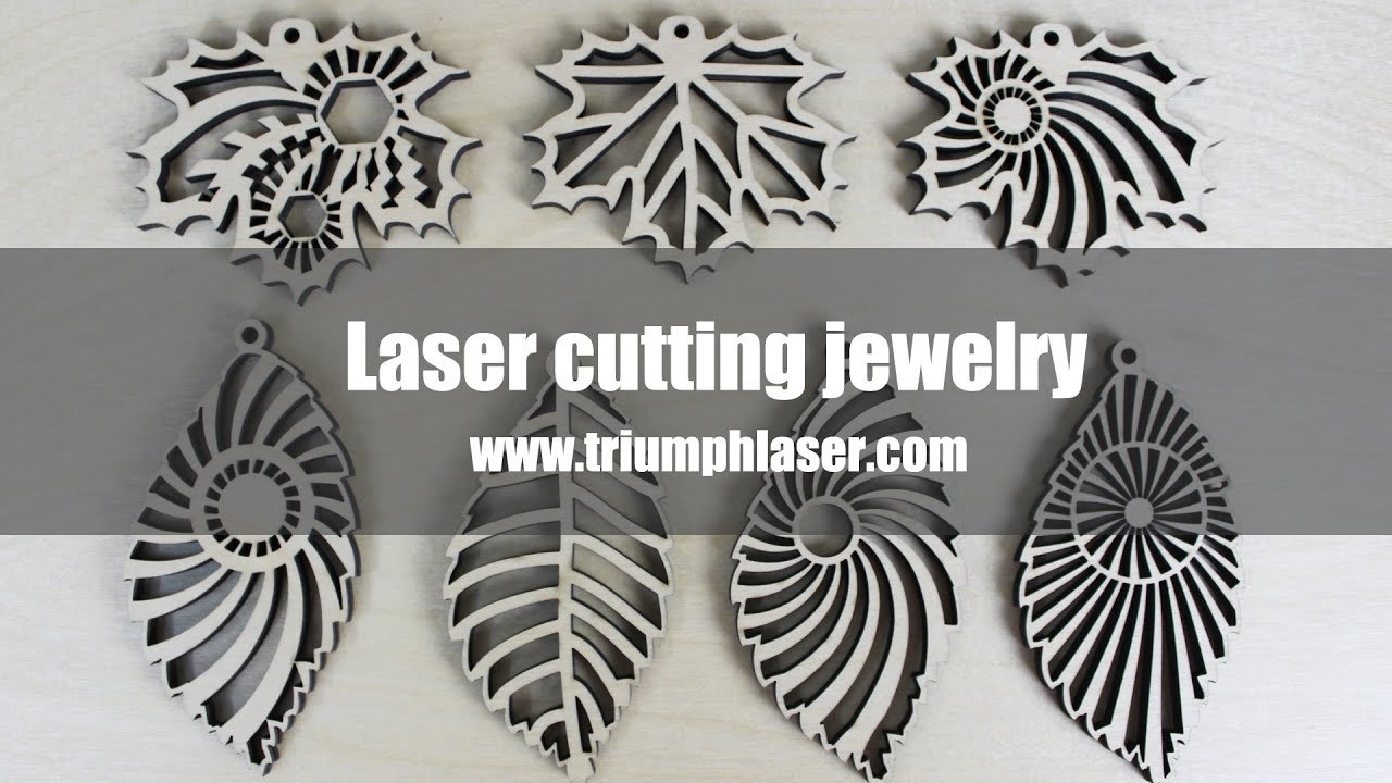 Laser cutting jewelry by birch plywood triumphlaser
