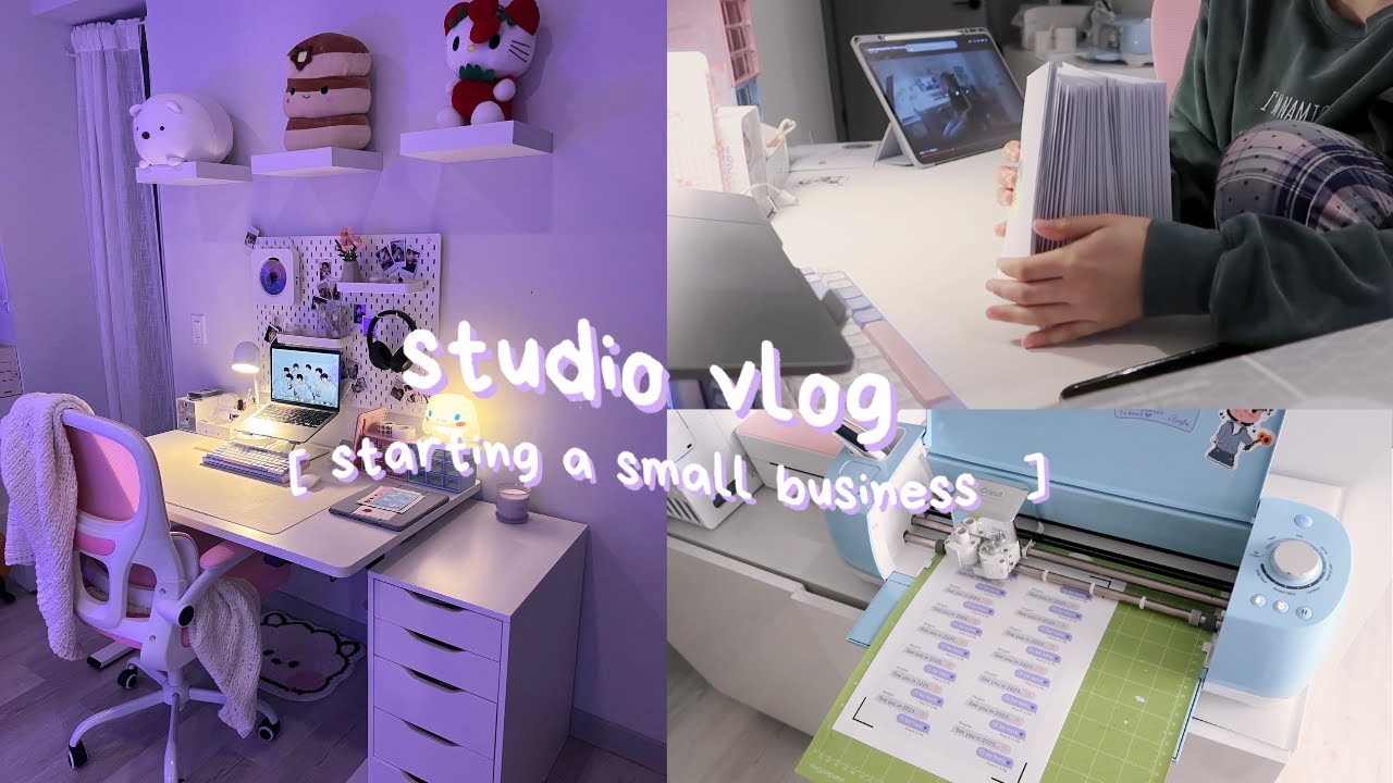starting a small business from my bedroom ☁️  asmr packing orders 📦  army vlog