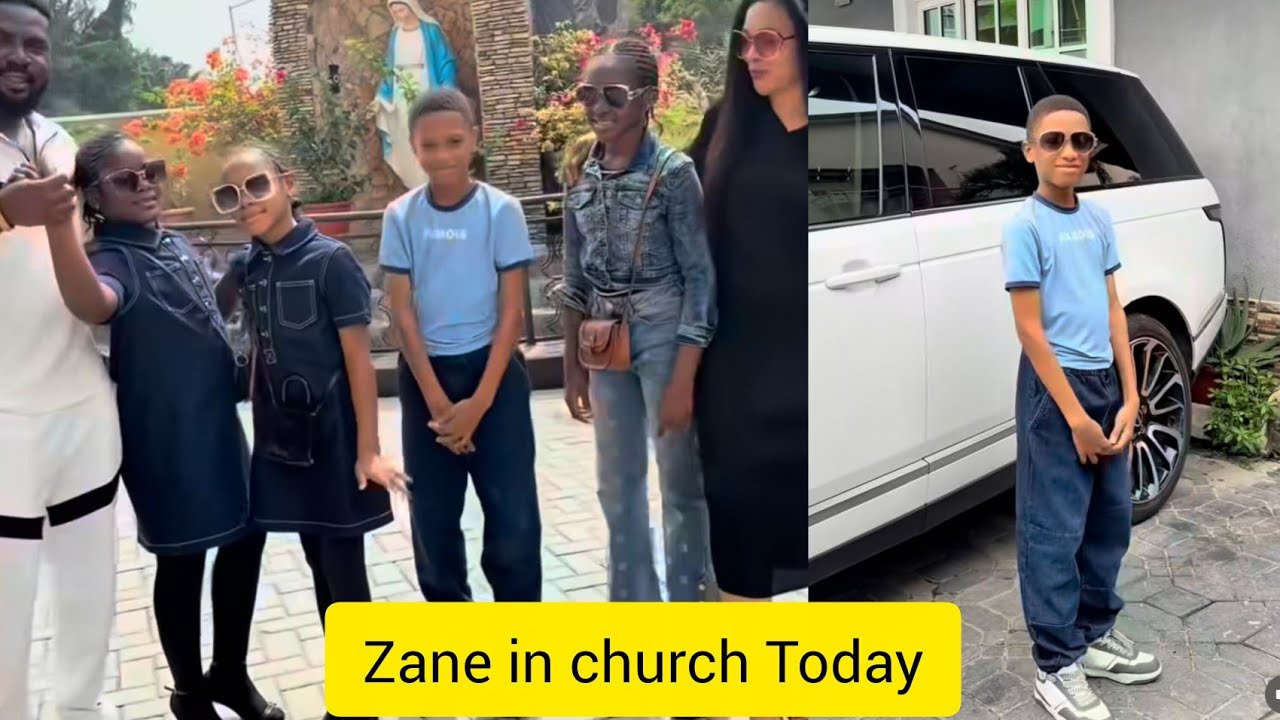 Zane Yul Edochie in church today. 