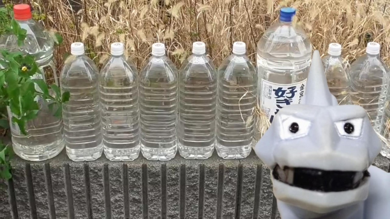 【イワーク実況】品川を散歩中に突然の水で驚くイワク