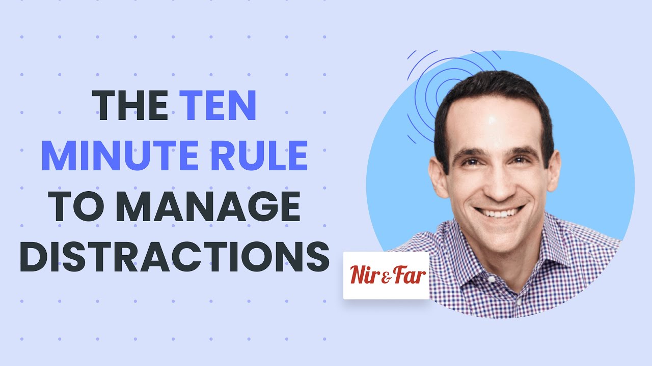 Surfing the Urge: How to Manage Distractions with the 10-Minute Rule | Nir Eyal, Indistractable