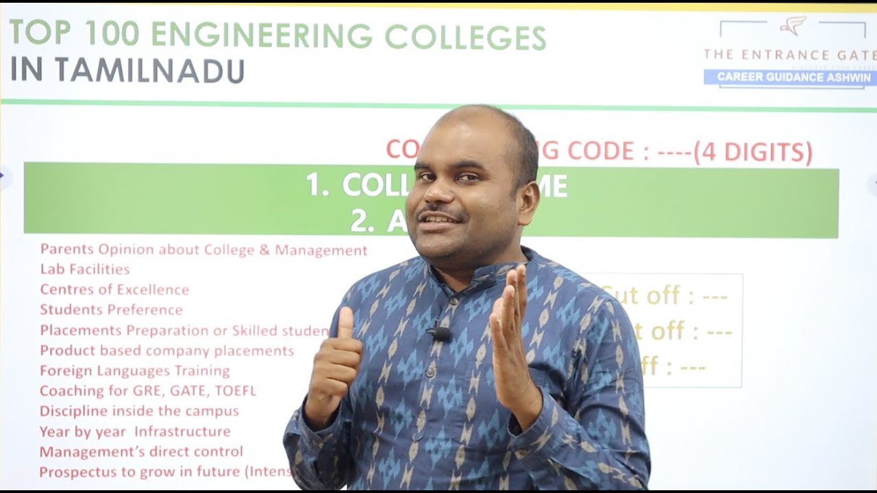 TNEA 2022 | Top 100 Engineering Colleges in Tamilnadu | A Video for Students with Cut off 100 to 200