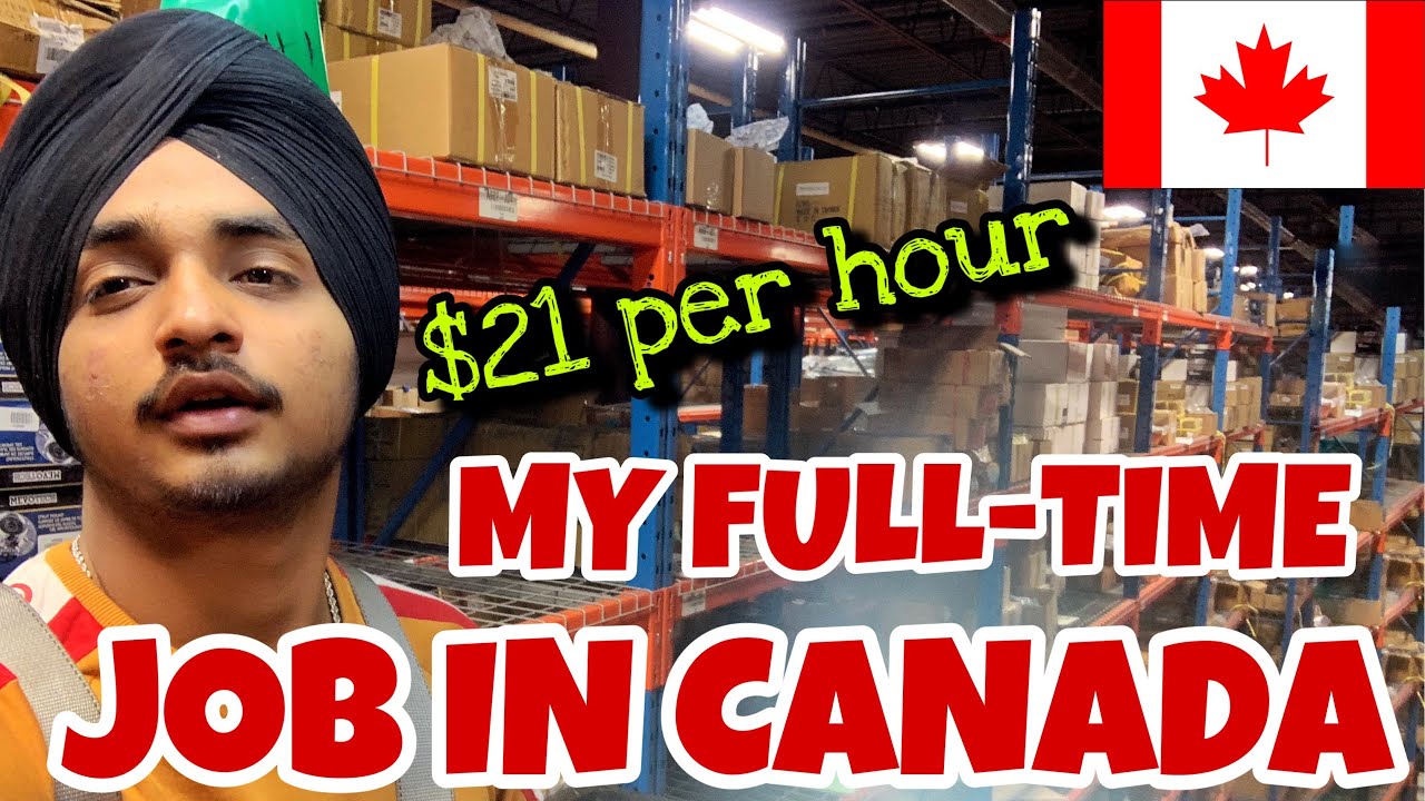 MY FULL-TIME JOB IN CANADA | EVENING SHIFTS | PUNJABI STUDENT