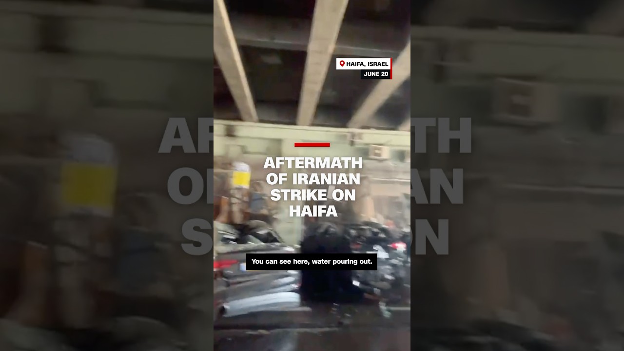 Aftermath of Iranian strike on Haifa