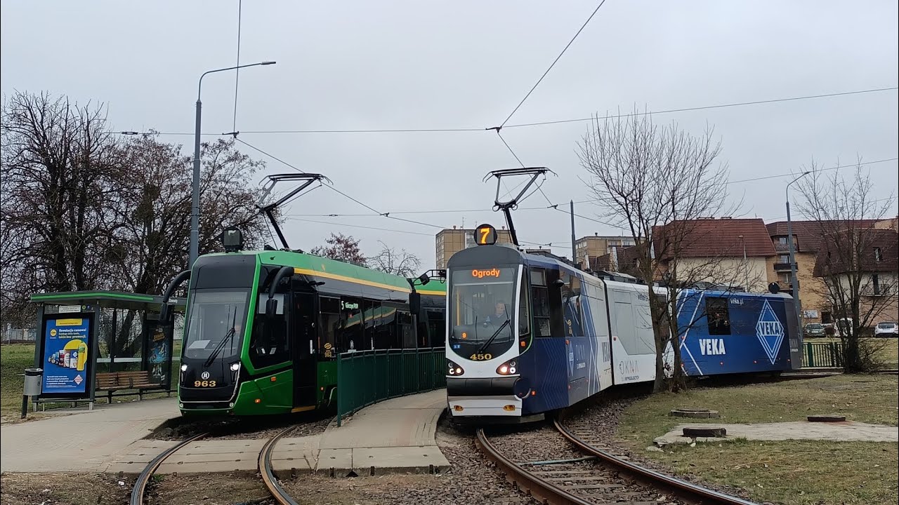 MPK Poznań | Linia 7 | Moderus Beta MF20AC #450 | Kierunek Ogrody 