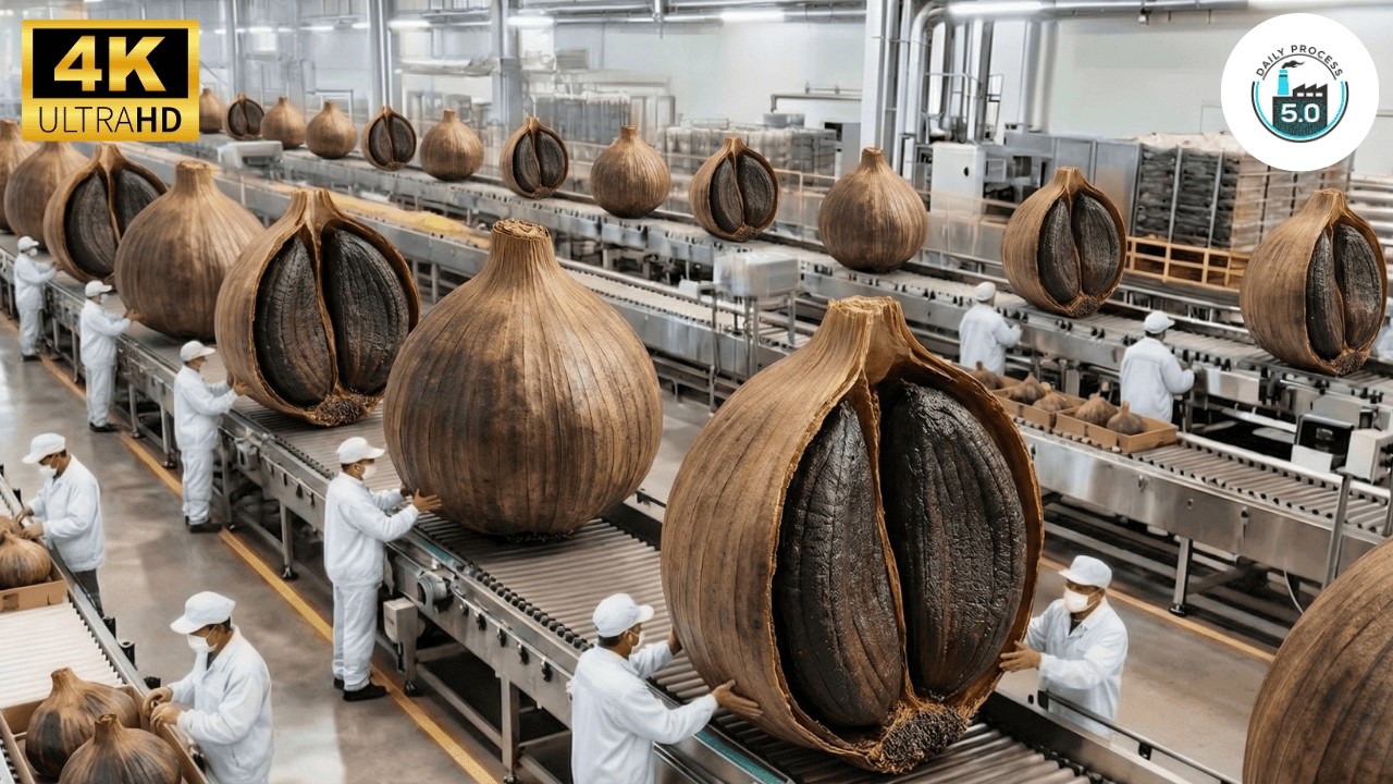 Inside Korea’s Largest Black Garlic Plant: Giant Factory Exposed (Full Process)