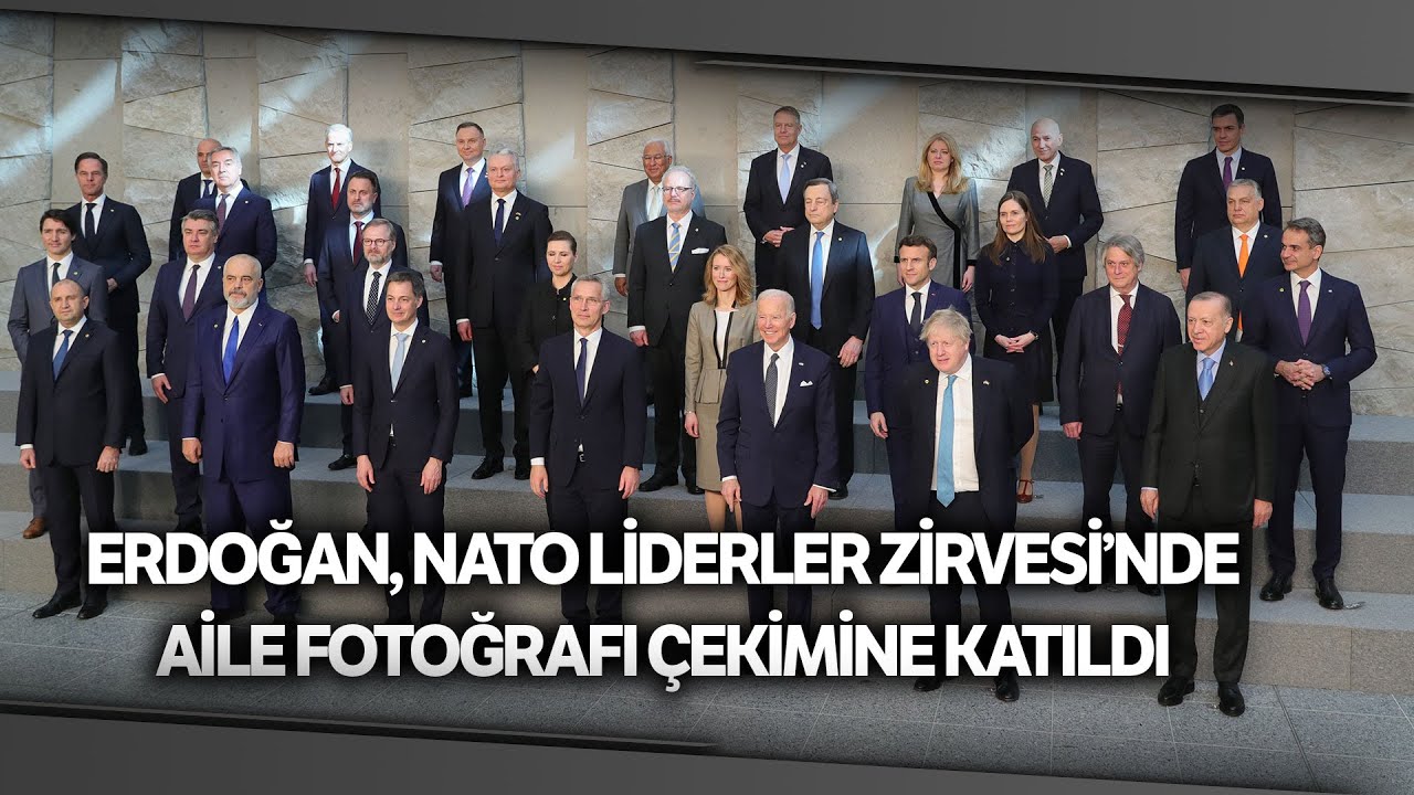 Cumhrubaşkanı Erdoğan, NATO Liderler Zirvesi’nde Aile Fotoğrafı Çekimine Katıldı