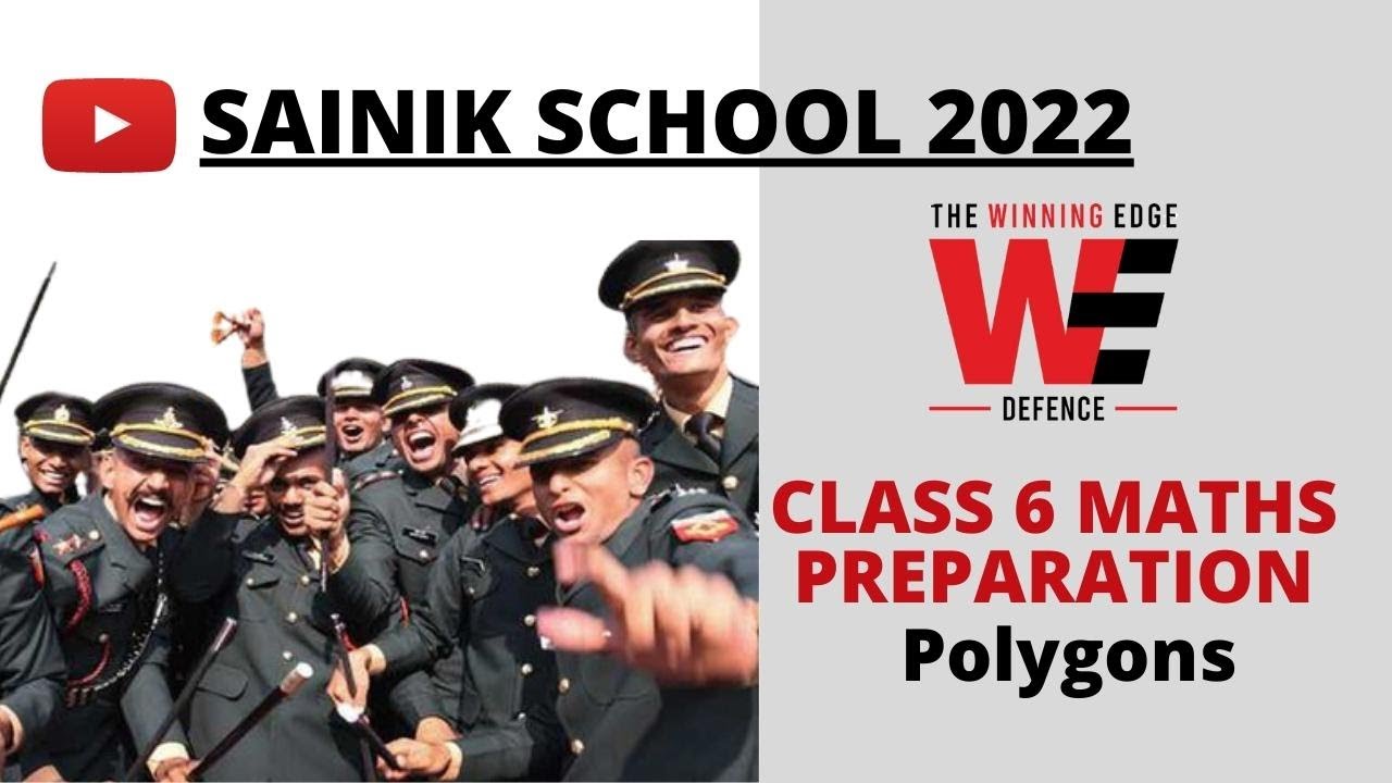 Sainik School Class 6 2022 | Mathematics: Polygons | Sainik School Entrance Exam Class 6