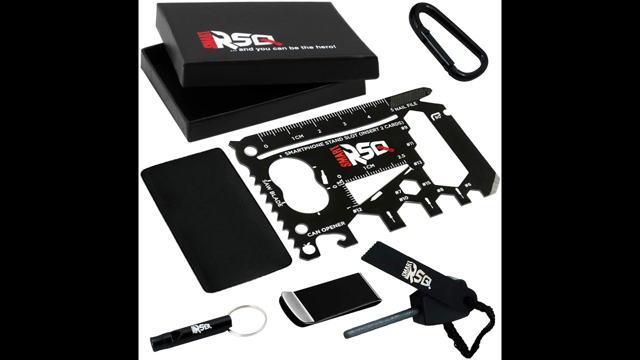 37 in 1 Credit Card Multitool Set | Multi-purpose Pocket Tool | Wallet Survival Card Gift Set