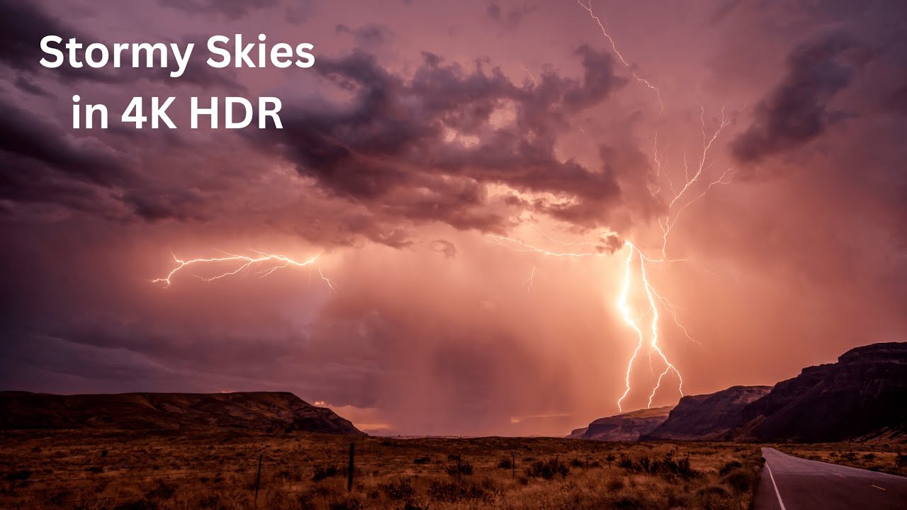 4K Stormy Weather | Soothing Ambient Soundtrack for Focus
