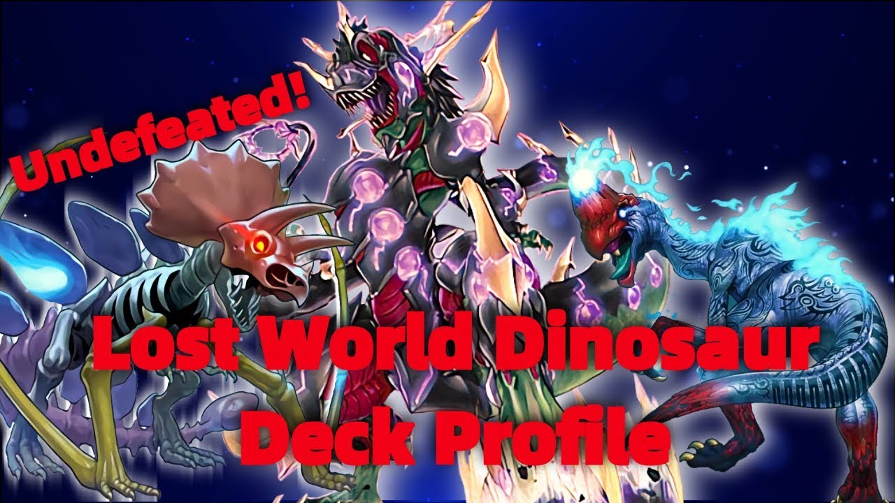 Yu-Gi-Oh! UNDEFEATED Lost World Dinosaur Deck Profile! X-0 at Sneak Peak! Jan 2020