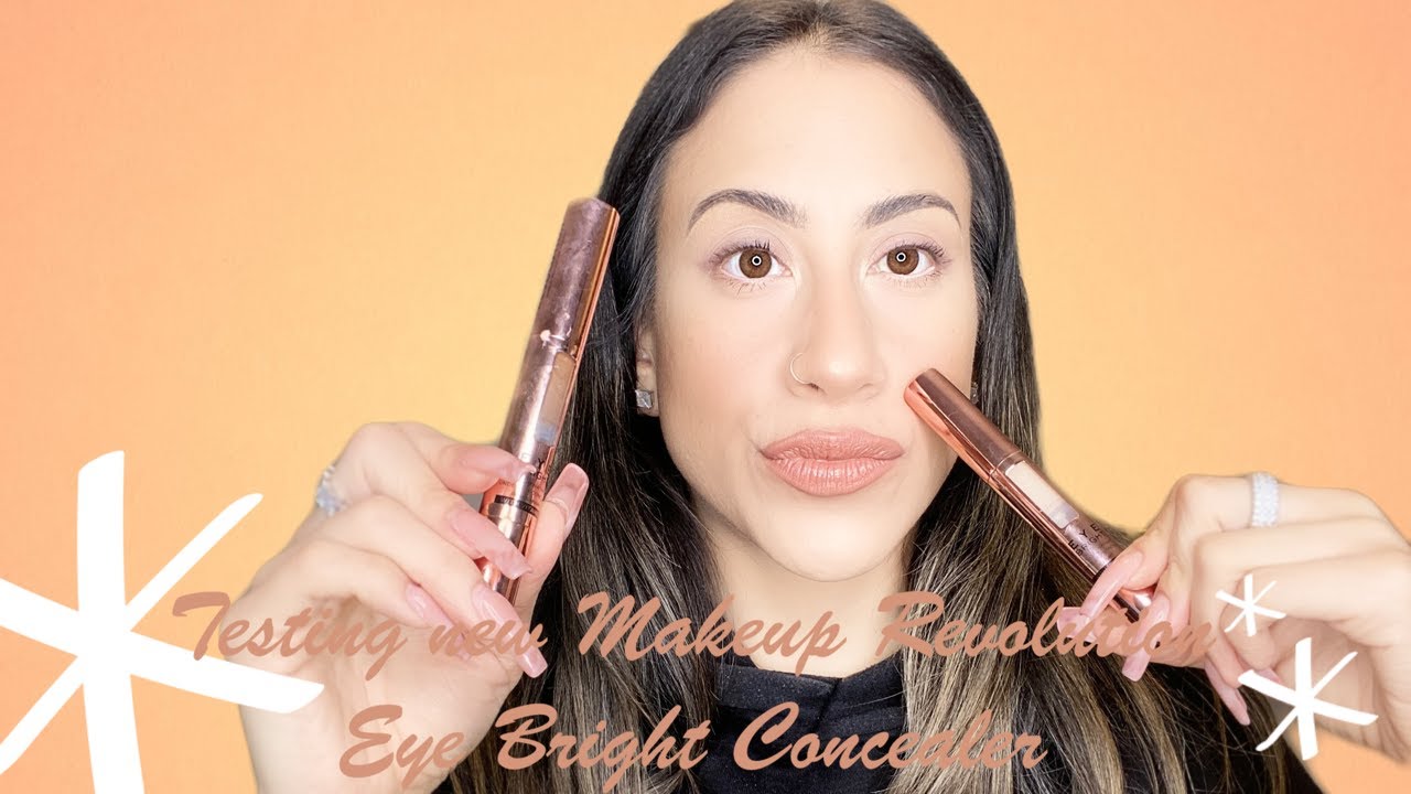 TESTING OUT NEW MAKEUP REVOLUTION EYE BRIGHT CONCEALER!