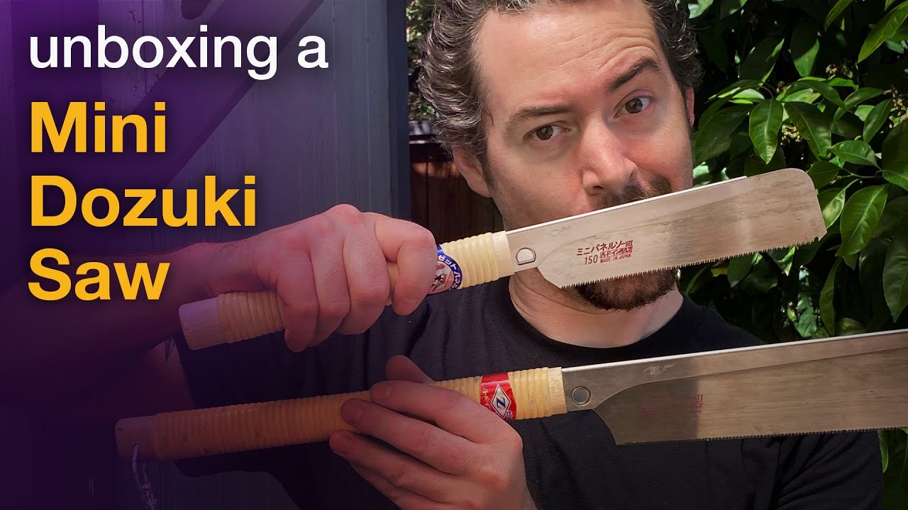 Unboxing a Mini Dozuki Saw - Dozuki demo